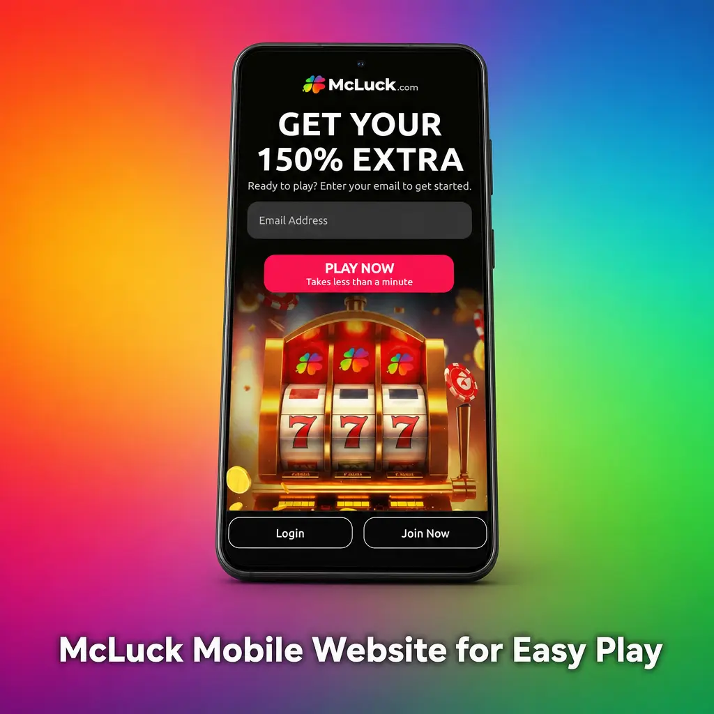 McLuck mobile website running in a phone browser