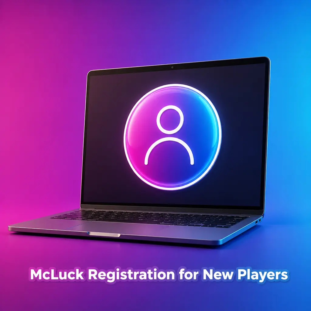 McLuck registration form on desktop screen